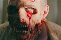 Simon Brandon as "zombie Kenneth" in Ibiza Undead